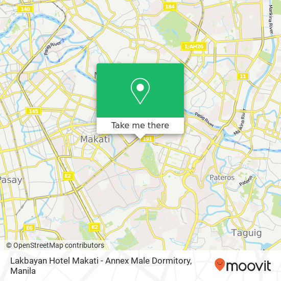 Lakbayan Hotel Makati - Annex Male Dormitory map