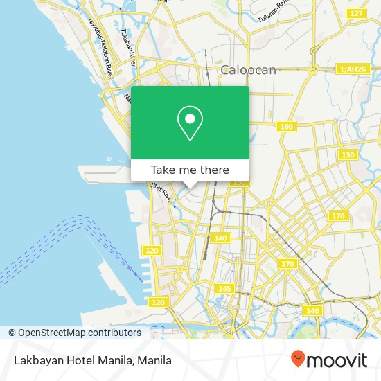 Lakbayan Hotel Manila map
