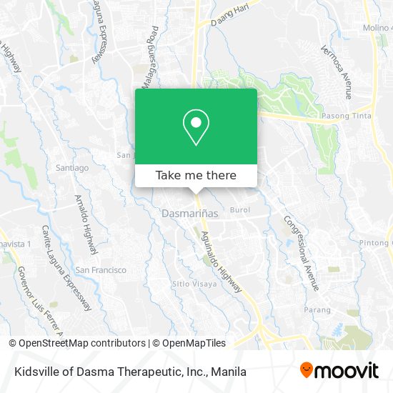 Kidsville of Dasma Therapeutic, Inc. map