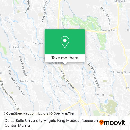 De La Salle University-Angelo King Medical Research Center map