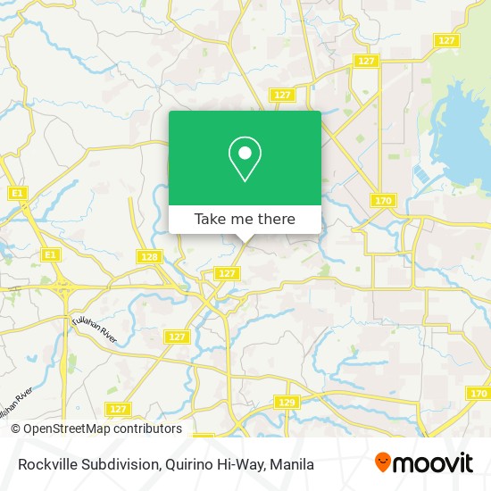 Rockville Subdivision, Quirino Hi-Way map