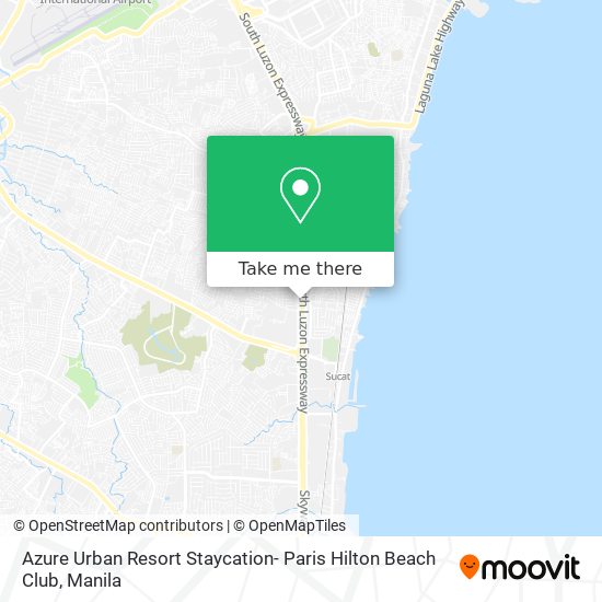 Azure Urban Resort Staycation- Paris Hilton Beach Club map