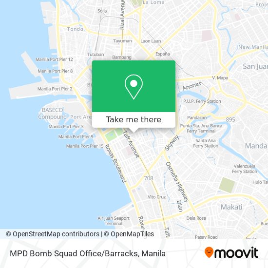 MPD Bomb Squad Office/Barracks map