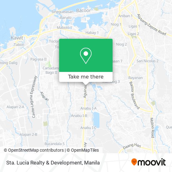 Sta. Lucia Realty & Development map