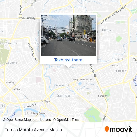 Tomas Morato Avenue map