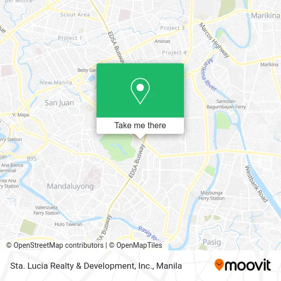 Sta. Lucia Realty & Development, Inc. map