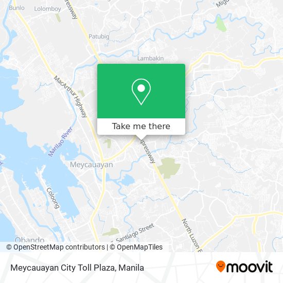 Meycauayan City Toll Plaza map