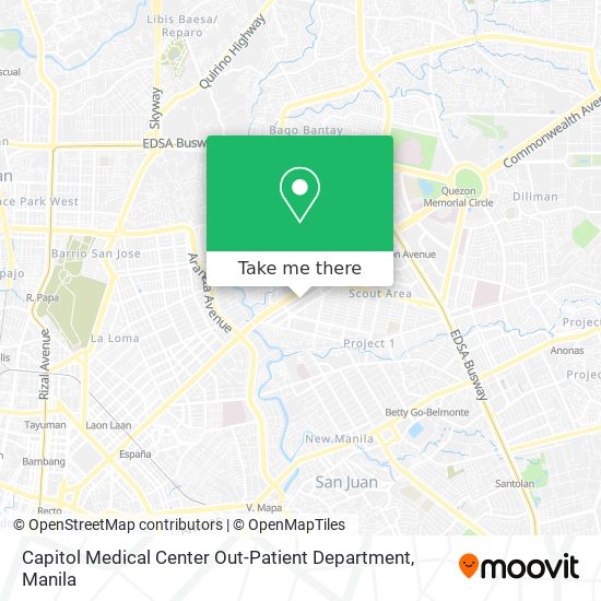 Capitol Medical Center Out-Patient Department map