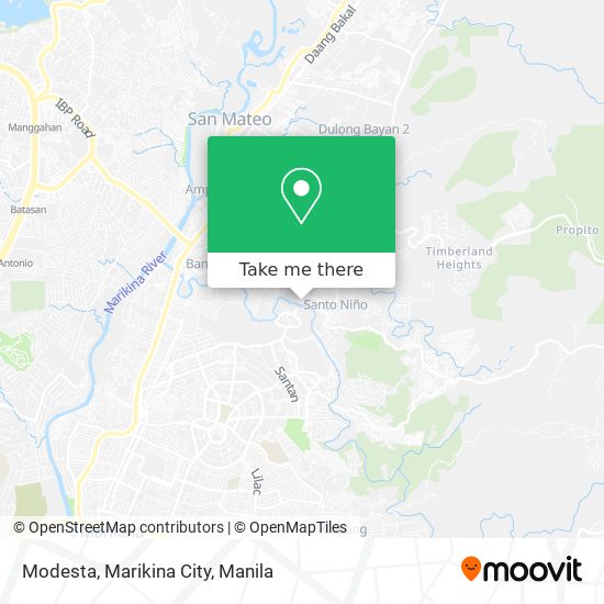 Modesta, Marikina City map