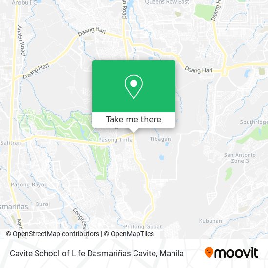 Cavite School of Life Dasmariñas Cavite map