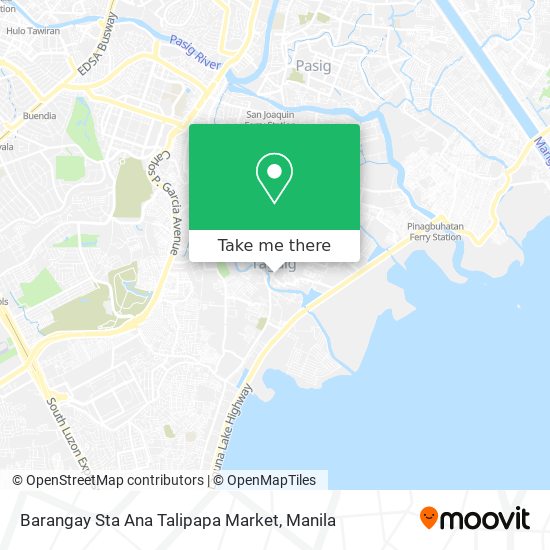 Barangay Sta Ana Talipapa Market map