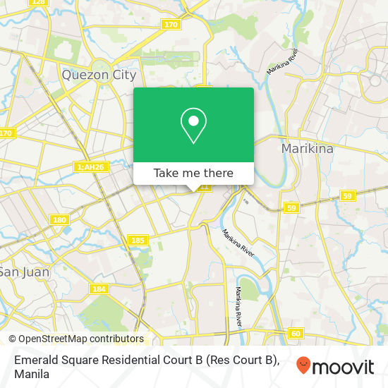Emerald Square Residential Court B (Res Court B) map