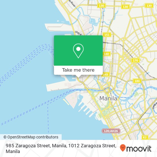 985 Zaragoza Street, Manila, 1012 Zaragoza Street map