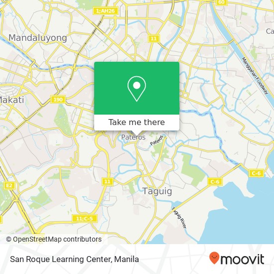 San Roque Learning Center map