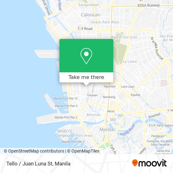 Tello / Juan Luna St map