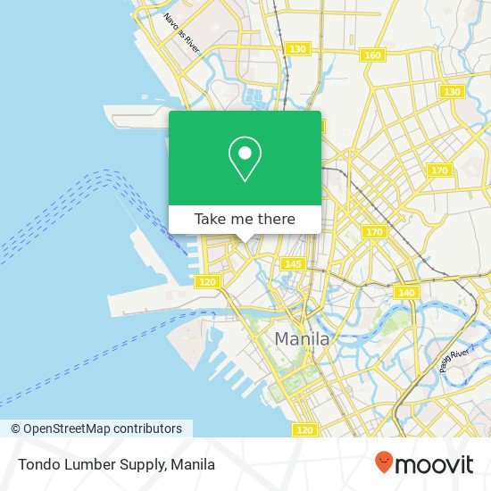 Tondo Lumber Supply map