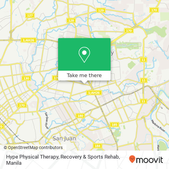 Hype Physical Therapy, Recovery & Sports Rehab map
