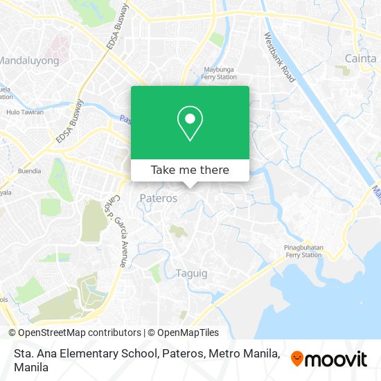 Sta. Ana Elementary School, Pateros, Metro Manila map