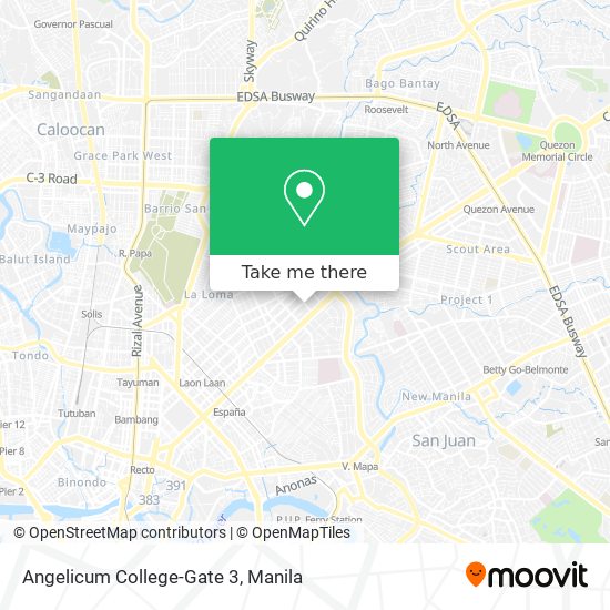 Angelicum College-Gate 3 map