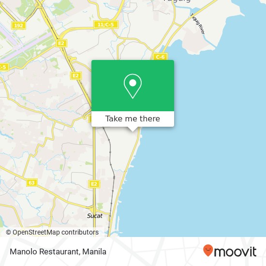Manolo Restaurant map
