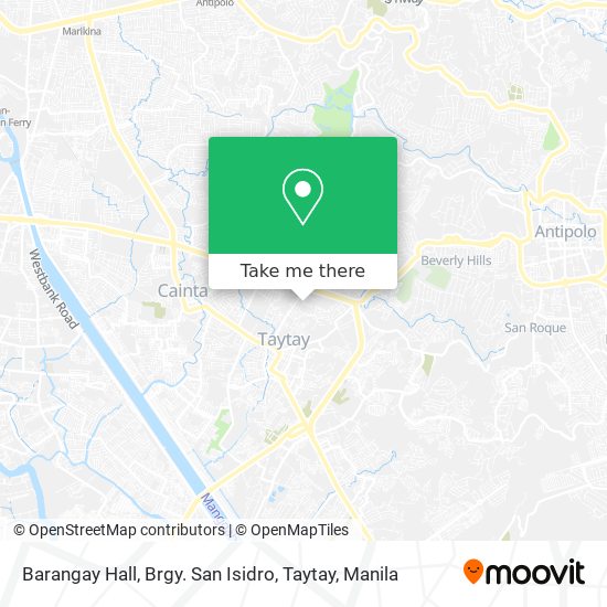 Barangay Hall, Brgy. San Isidro, Taytay map