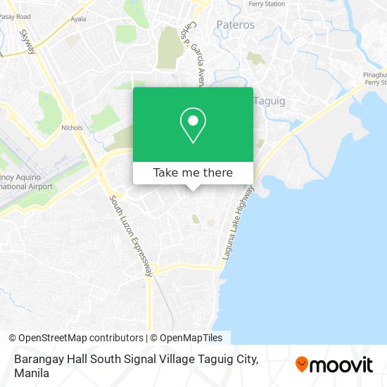 Barangay Hall South Signal Village Taguig City map