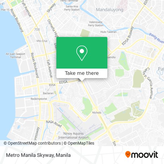 Metro Manila Skyway map