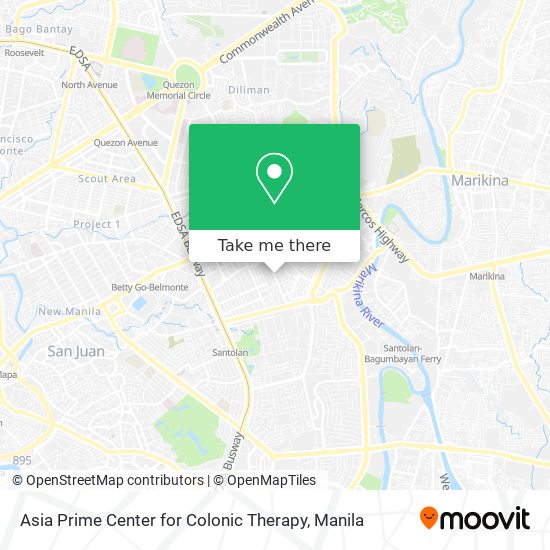Asia Prime Center for Colonic Therapy map