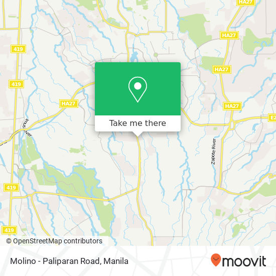 Molino - Paliparan Road map