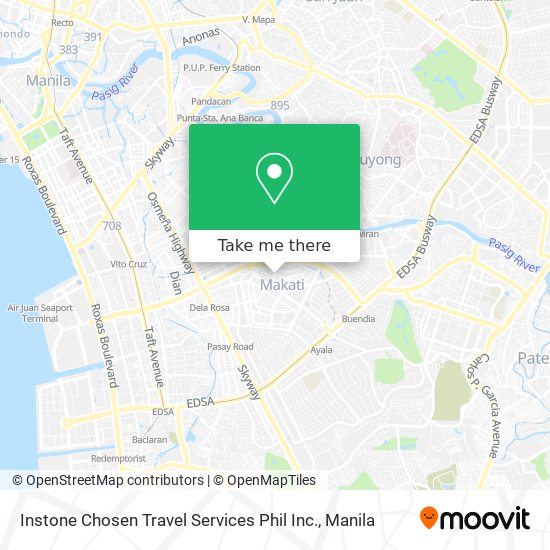 Instone Chosen Travel Services Phil Inc. map