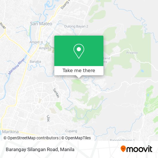 Barangay Silangan Road map
