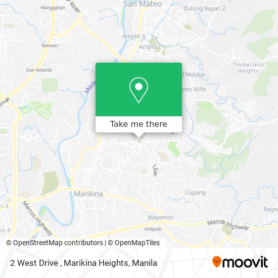 2 West Drive , Marikina Heights map