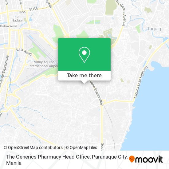 The Generics Pharmacy Head Office, Paranaque City map