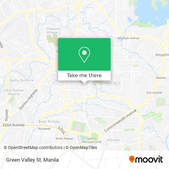 Green Valley St map