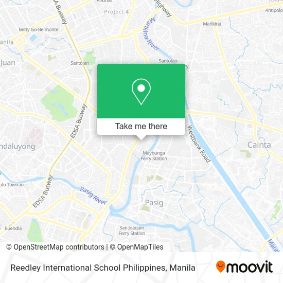 Reedley International School Philippines map