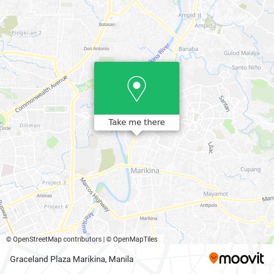 Graceland Plaza Marikina map