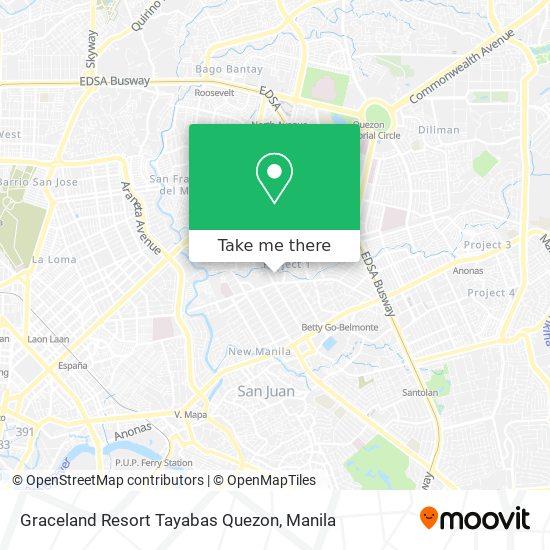 Graceland Resort Tayabas Quezon map