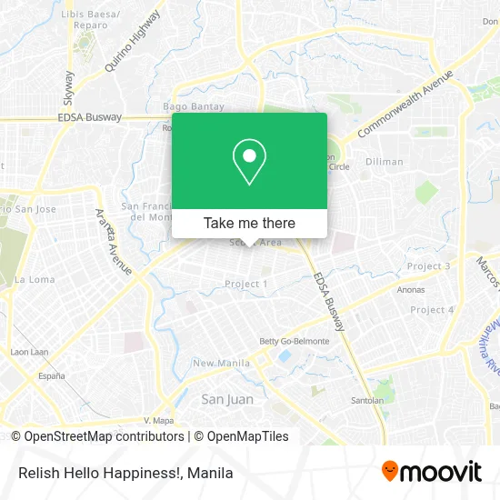 Relish Hello Happiness! map