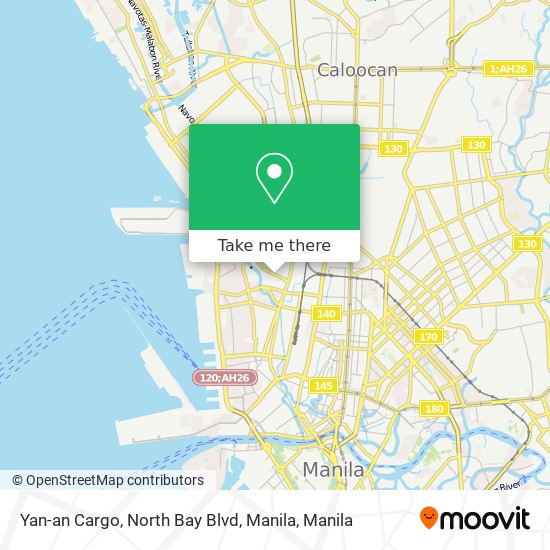 Yan-an Cargo, North Bay Blvd, Manila map