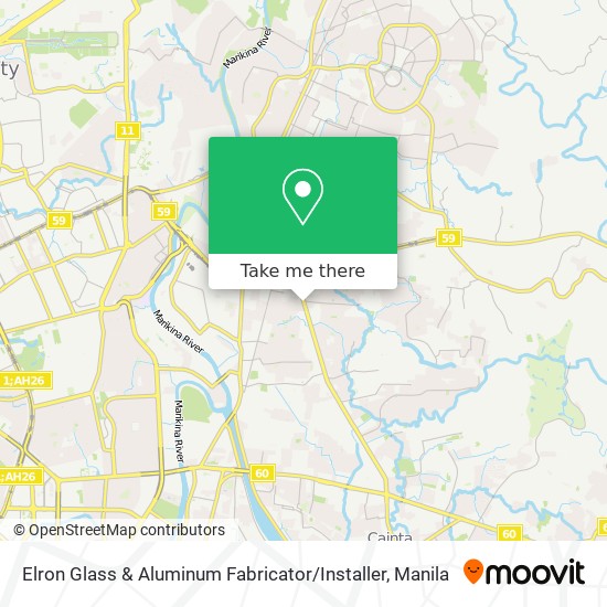 Elron Glass & Aluminum Fabricator / Installer map