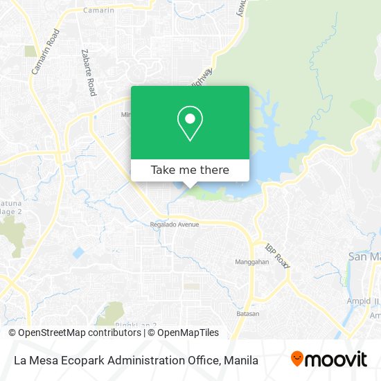 La Mesa Ecopark Administration Office map
