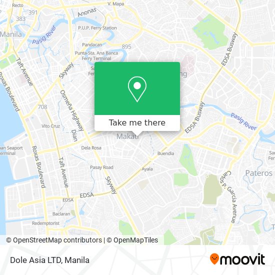 Dole Asia LTD map