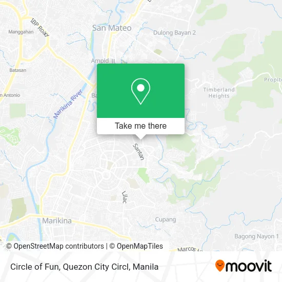 Circle of Fun, Quezon City Circl map