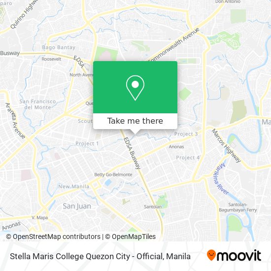 Stella Maris College Quezon City - Official map