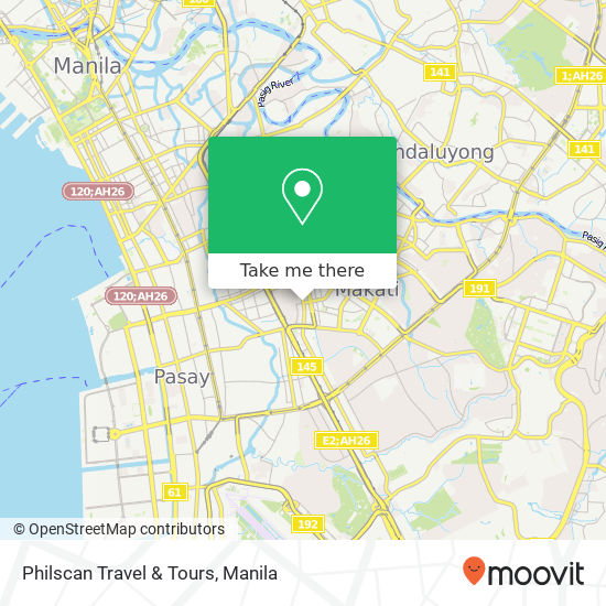 Philscan Travel & Tours map