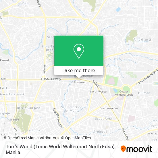 Tom's World (Toms World Waltermart North Edsa) map
