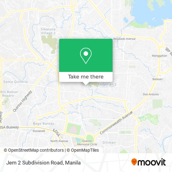 Jem 2 Subdivision Road map