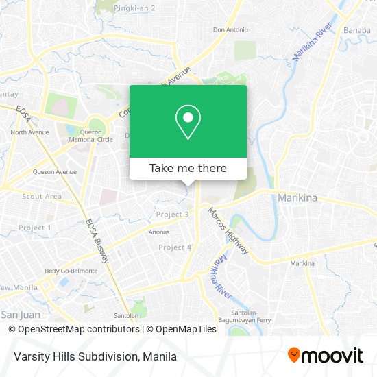 Varsity Hills Subdivision map