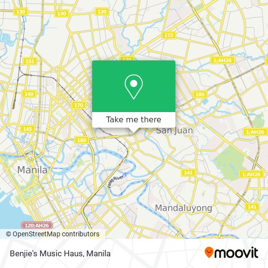 Benjie's Music Haus map