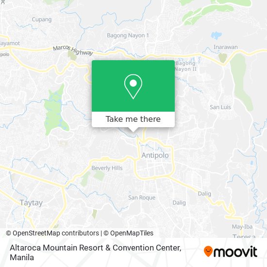 Altaroca Mountain Resort & Convention Center map